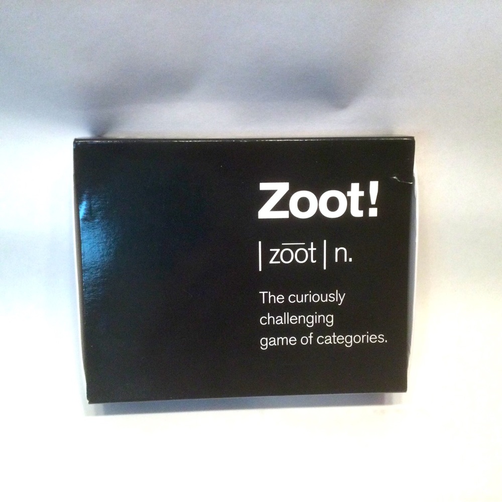 Zoot! A Game Of Categories Card Game Quick Play Vocabulary